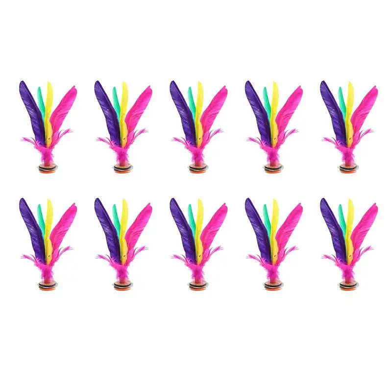 

Feather Kick Shuttlecocks Chinese Jianzi Colorful Sports Outdoor Toy Game Portable Foot Kick Shuttlecock Fitness Entertainment