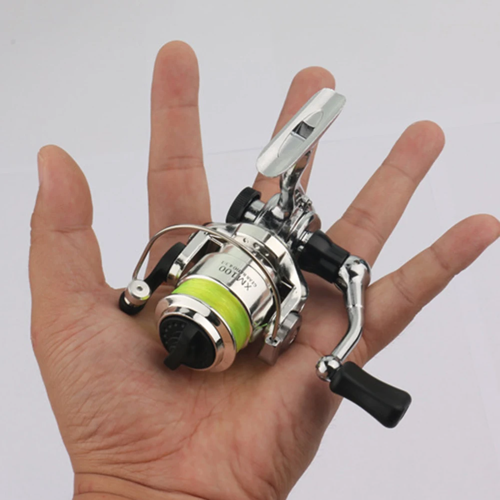 Mini Fishing Baitcasting Reel Portable 4.3/1 Pocket Fishing Stable Left  Right Hand Exchange High Speed Gear Outdoor Accessories