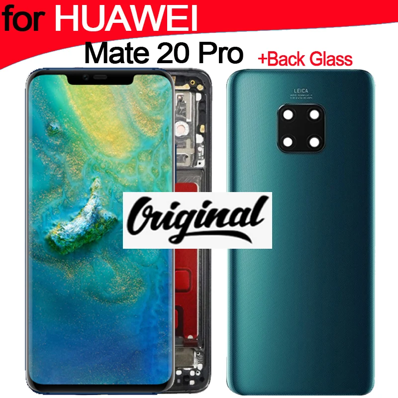 100% Оригинальный 6 39 ''OLED HDR10 ЖК-дисплей для замены Huawei Mate 20 Pro Сенсорный экран