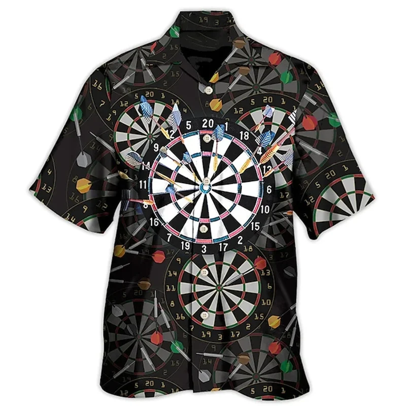 Men's Printed Short Sleeved Shirts Summer Casual Lapel Hawaii Beach Vacation Shirts casual short sleeved shirt hawaiian shirt short sleeved shirt