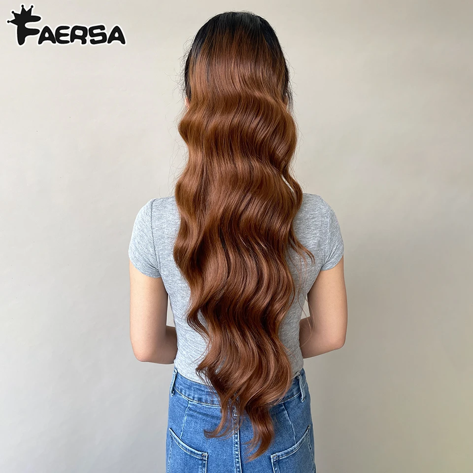 Long Wavy Drawstring Ponytail Synthetic Ponytails For Women Black Blonde Red Ponytail Clip in Hair Extensions For Daily Cosplay synthetic hair extensions,curly ponytail hairpiece