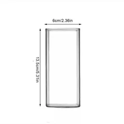 Elegant Square Clear Glass Cup - Glass - cup (350ml)