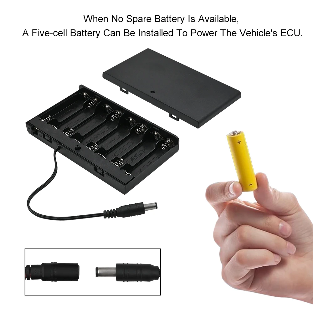 Aermotor Power Supply Tool Battery  Connectors Emergency Power For OBDII 2in1 Automotive Memory Protector 4