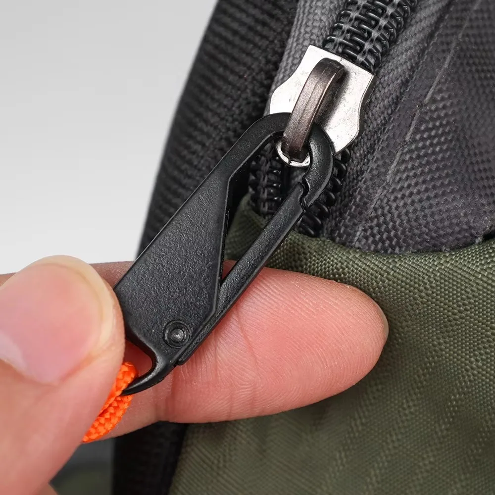 짠 로프 금속 지퍼 슬라이더 코드 분리형 지퍼 풀러 헤드 수리 키트 교체 가능한 배낭 지퍼 DIY 공예 바느질 도구