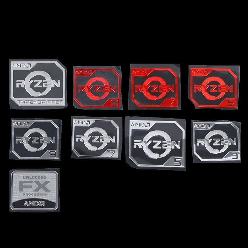 Laptop sticker AMD Processor Series Sticker for ATHLON Ryzen R9 R7 R5 R3 Generation Label DIY Decor Decor Label Stickers Laptop Accessories