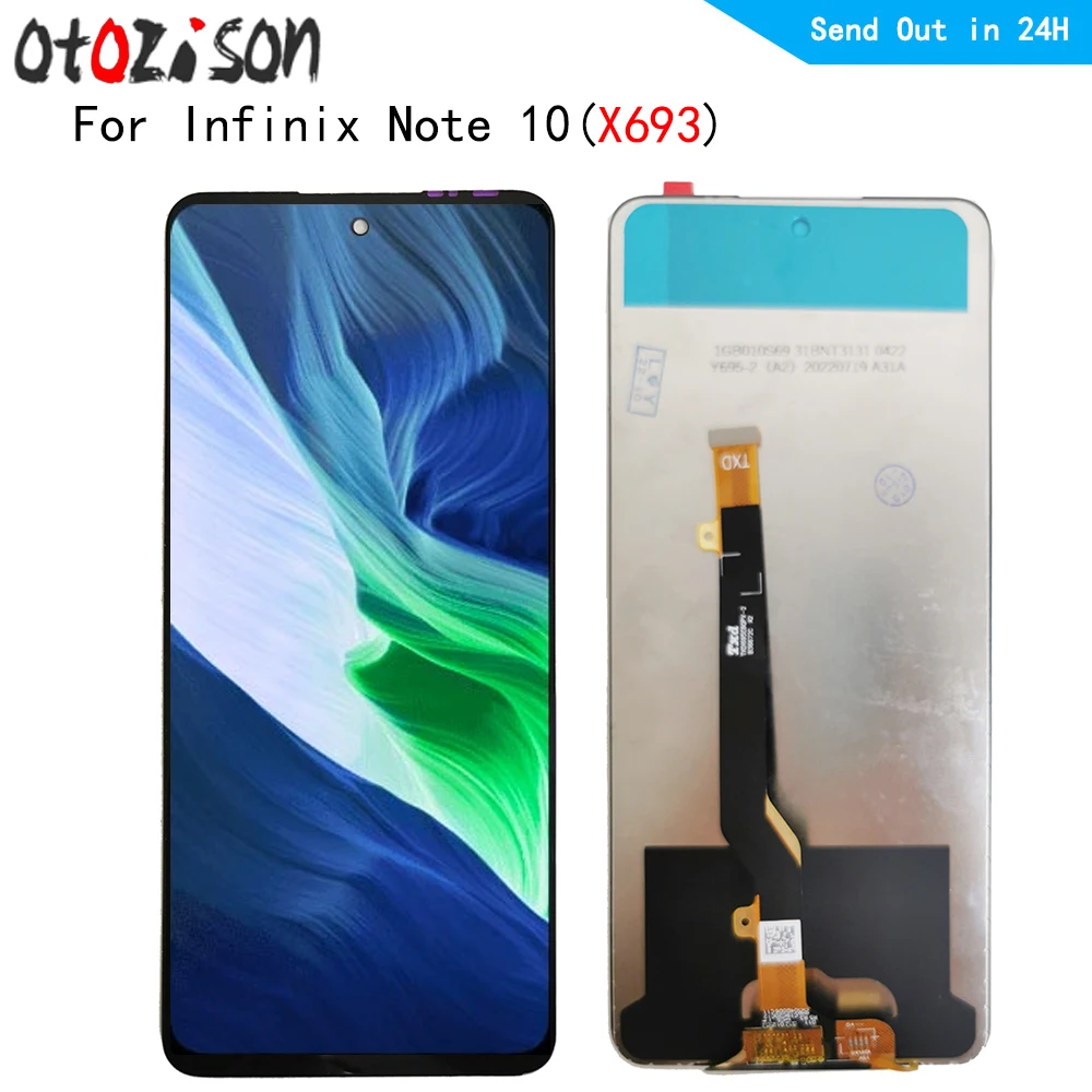 

X693 LCD 6.95" IPS For Infinix Note 10 X693 LCD Display Touch Panel Screen Digitizer With Frame Assembly For Infinix Note10