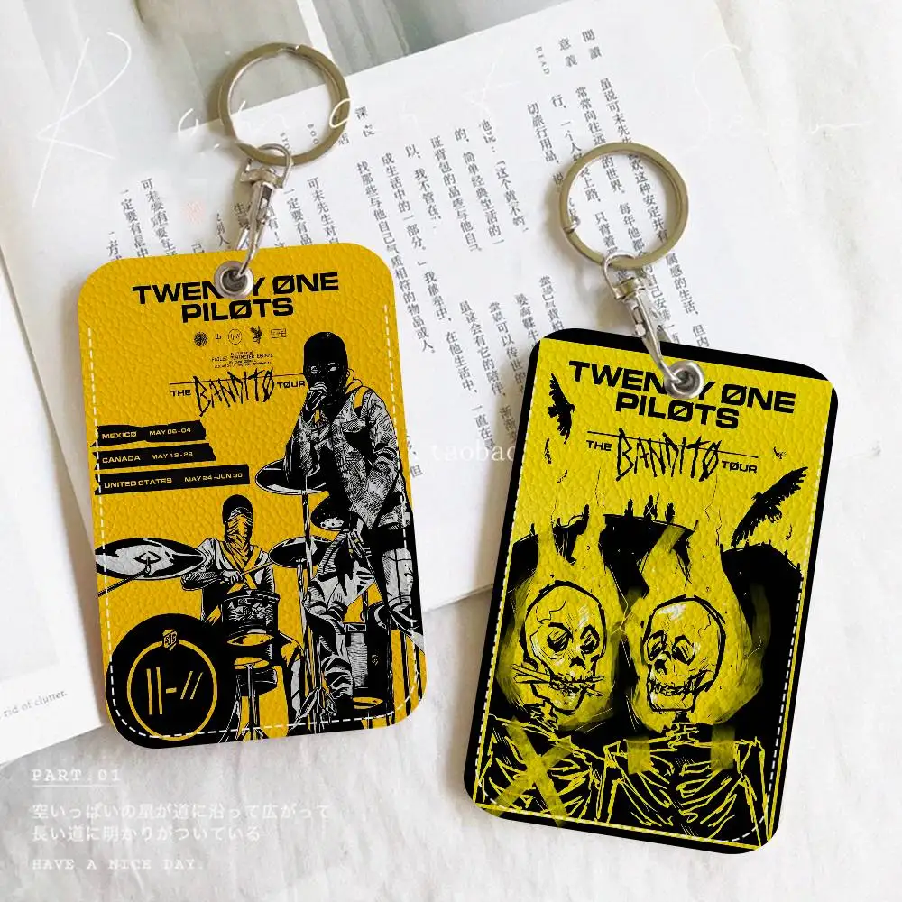 T-Twenty O-One P-Pilots 사무용품 남녀 신용카드 열쇠고리 학생증 ID 카드 홀더 자격증 홀더 카드