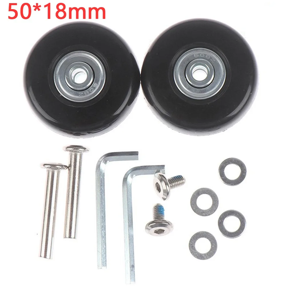 Silent Travel Luggage Wheels Repair Kit with Screws - Spare Parts