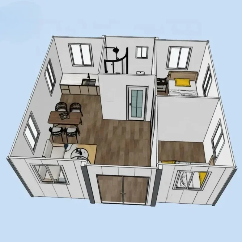 Floor Plan Container Home Design: How This 40ft Expandable Unit ...