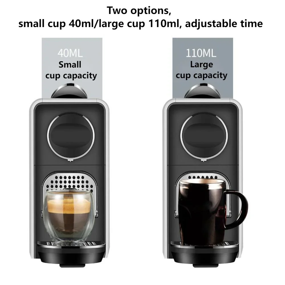 220V 19Bar 750ml Italian Capsule Coffee Machine Household Semi-automatic Integrated Coffee Machine High-pressure Concentration