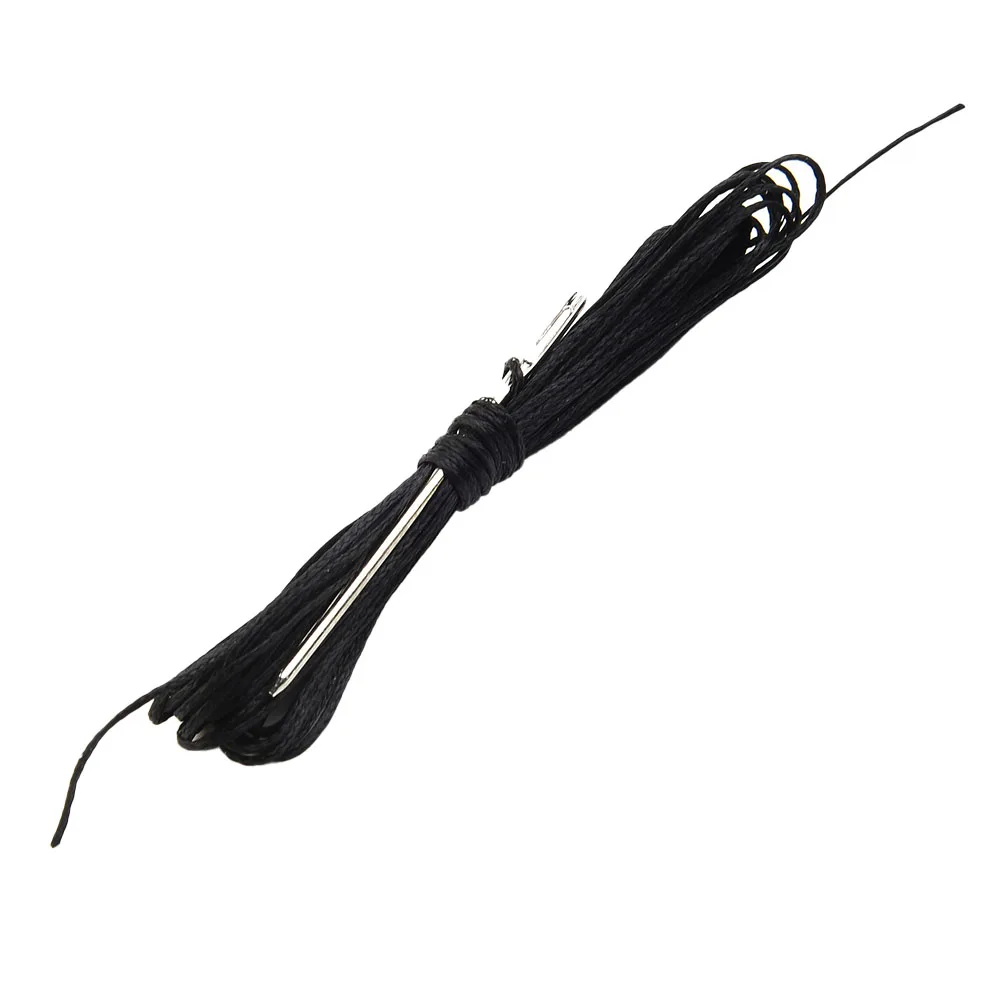 

Hand Sewing Steering Wheel Cover Comfortable Universal Wear Resistant 1pcs Accessories Black Breathable Practical