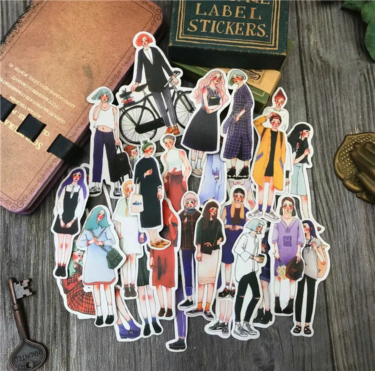 Adorable Stationery Shop Decorative Stickers for Crafting and Journaling