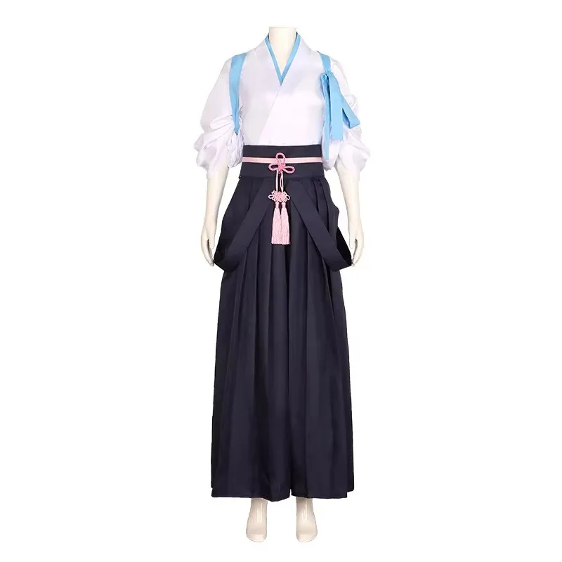 Genshin Impact Ayaka Kamisato Blue White Kimono Dress Cosplay Costume