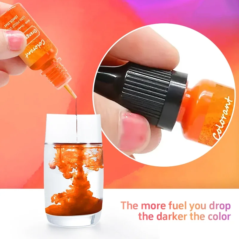 Epoxy Resin Pigment 24Colors 10ml Epoxy Resin Pigment Kits Liquid Colorant Dye DIY Mold Jewelry Making Accessories