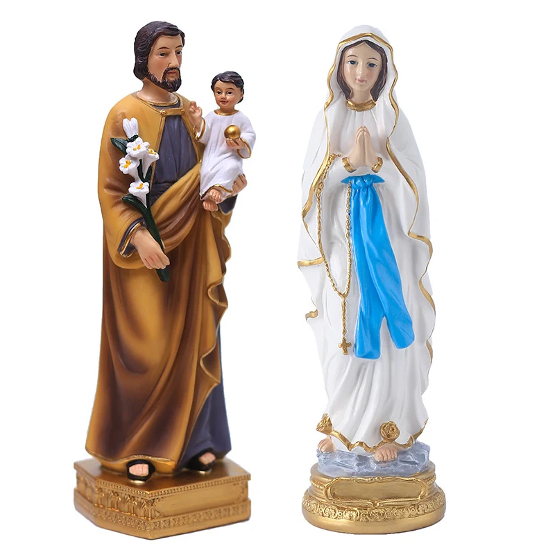 ブロンズマドンナと子供の彫刻 – 22.4インチのファインアート 聖母