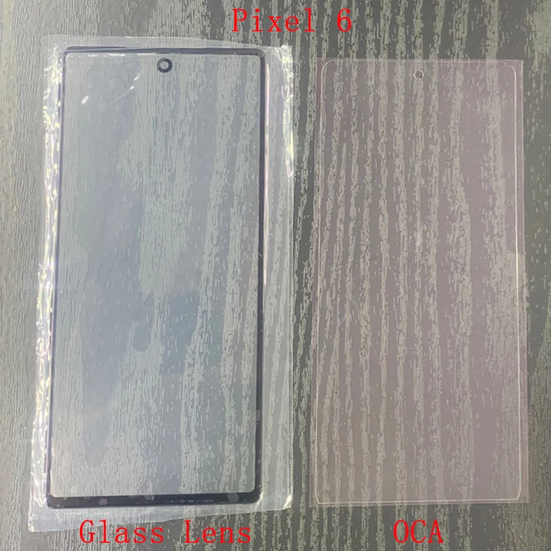 5pcs Front Outer Glass Lens Touch Panel Cover For Google Pixel 6 5 4XL 5A 4A 5G Pixe 4 3 3XL 3A 3XLGlass Lens with OCA Parts