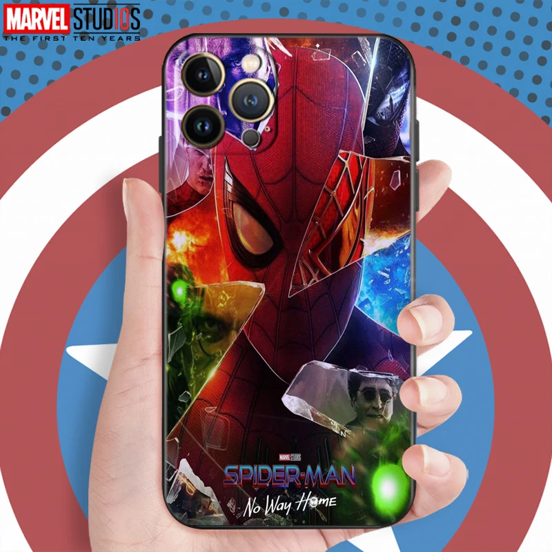 13 pro max case Marvel Spiderman Venom For Apple iPhone 13 12 11 Pro Max 13 12 Mini X XR XS Max 5 5s 6 6S 7 8 Plus SE2020 Phone Case Funda 13 pro max case