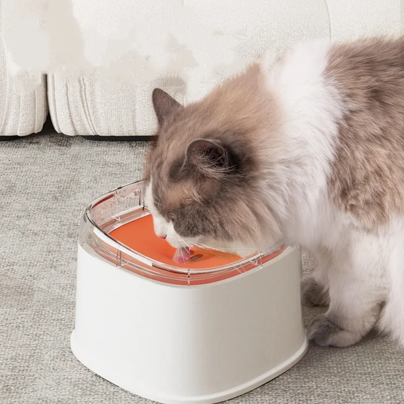 2.2L Large Capacity Pet Water Dispenser Dog Drinking Bowl with Floating No-Spill Design Slow Feeding Non-Wetting Mouth for Cats 2.2L Large Capacity Pet Water Dispenser Dog Drinking Bowl with Floating No-Spill Design Slow Feeding Non-Wetting Mouth for Cats