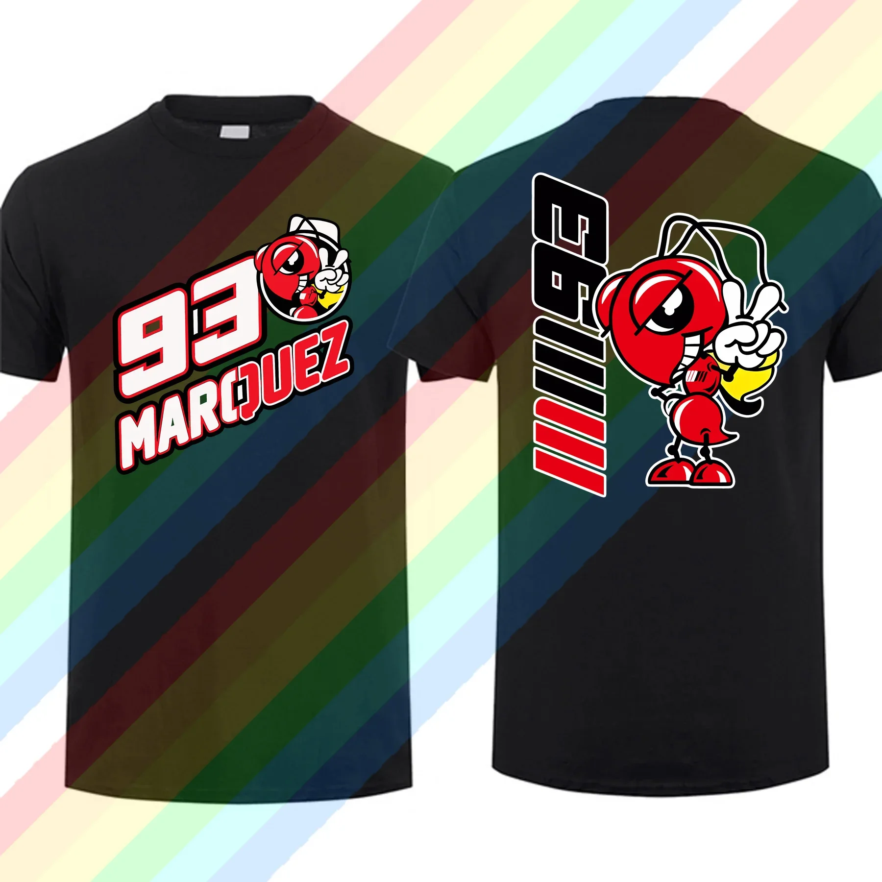 New Summer Cotton Men Marc T Shirt Casual No. 93 Motor Marquezs T-shirt Graphic Short Sleeves Streetwear S-3XL Cool