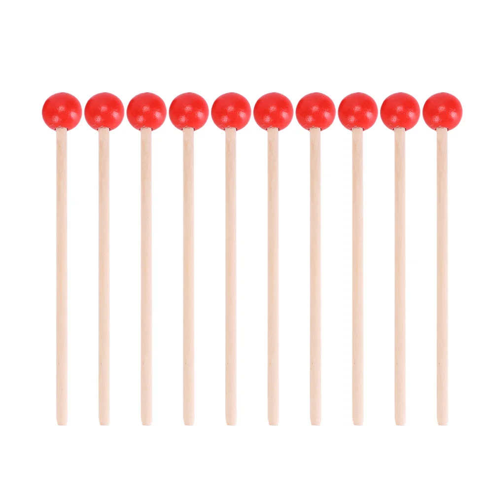 

15 Pcs Kid Toy Kids Xylophone Hammer Baby Toys Infant Percussion Mallets Non-slip Educational Red Instrument Parts Child