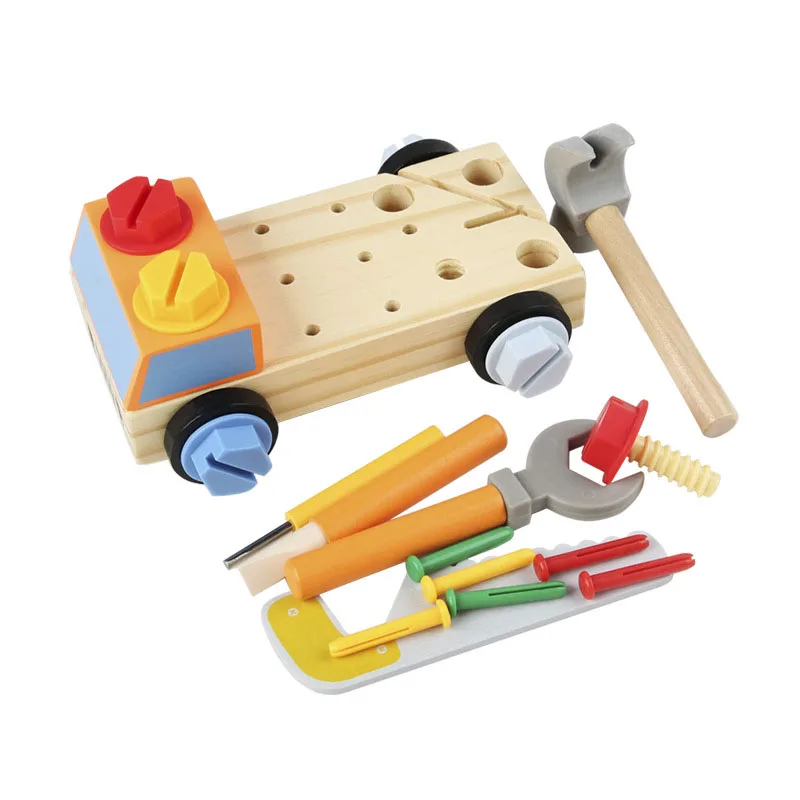 Kids pretend play set kids educational toys Children 3D Busy Board Wooden Toys Montessori Game simulation pretend play screw tools fine movement training educational toys