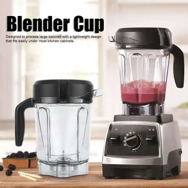 

Transparent Food Blender Container with Blade Lid Replacement Accessories Fit for Container 64oz Blender Cup