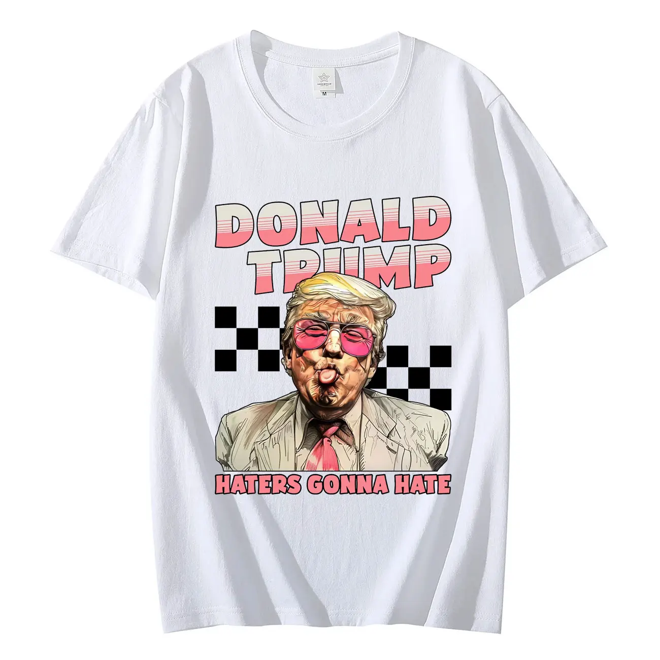 Футболка с надписью «Haters Going Hate», «Дональд Трамп», «Президент Трампа» 2024, графические футболки, модные повседневные футболки унисекс с коротким рукавом