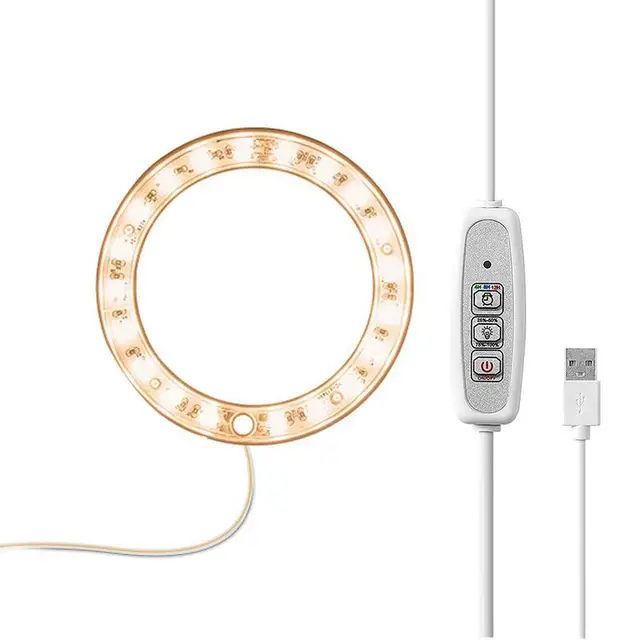 Növénytermesztés Világos Teljes Spektrum Led Növényi Lámpák Usb -Vel 4 Dimmable Fényképesség Magasság Állítható Esernyőtermesztési Lámpa Diy