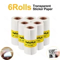 6Rolls Clear Sticker
