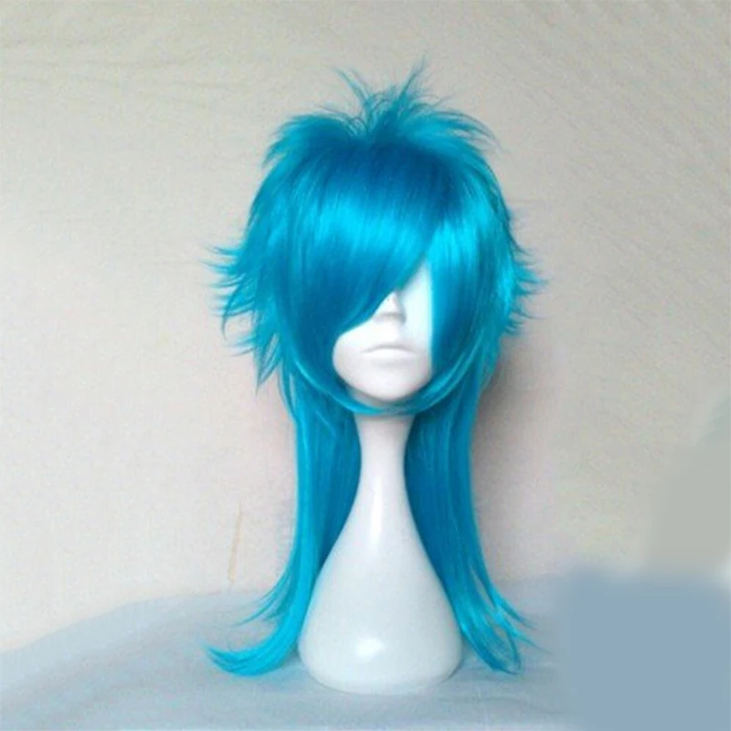 Dramatischer Mord DMMD Seragaki Aoba Cosplay Kostüm Party Perücke Zweifarbiges blaues Ombre-Kunsthaar – Detail 12