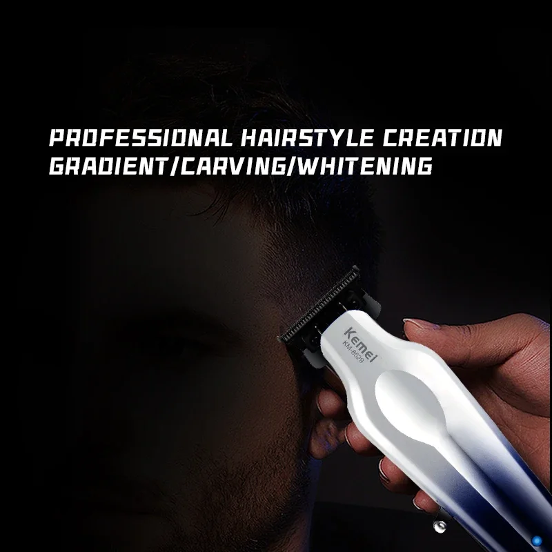 KEMEI Km-8529 Hair Cutting Trimmer Professional Hair Trimmer  Set Cordless Rechargeable Shaver For Men 6