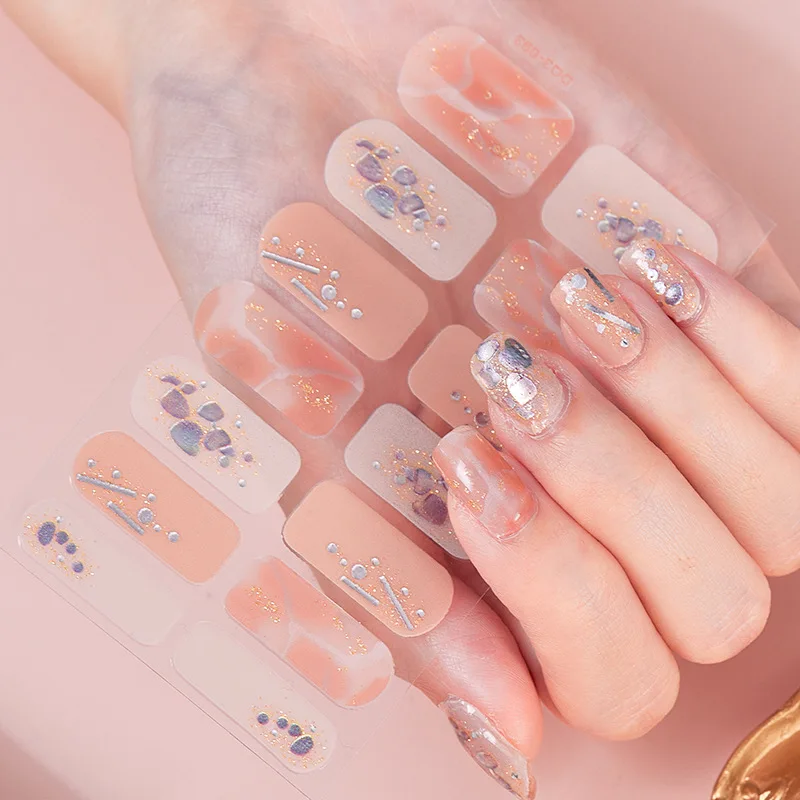 White French Tip DIY Semicured Gel Nail Sticker Kit | Gellae – Gellae