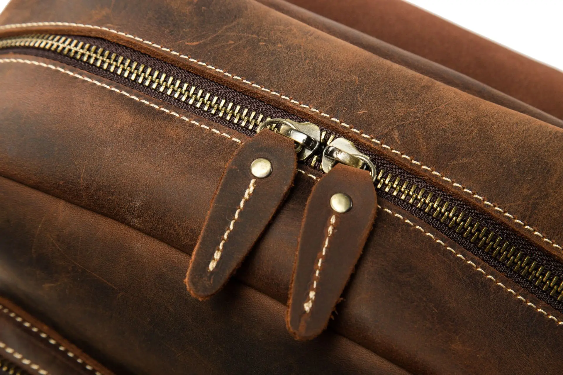 Leather Backpack For College