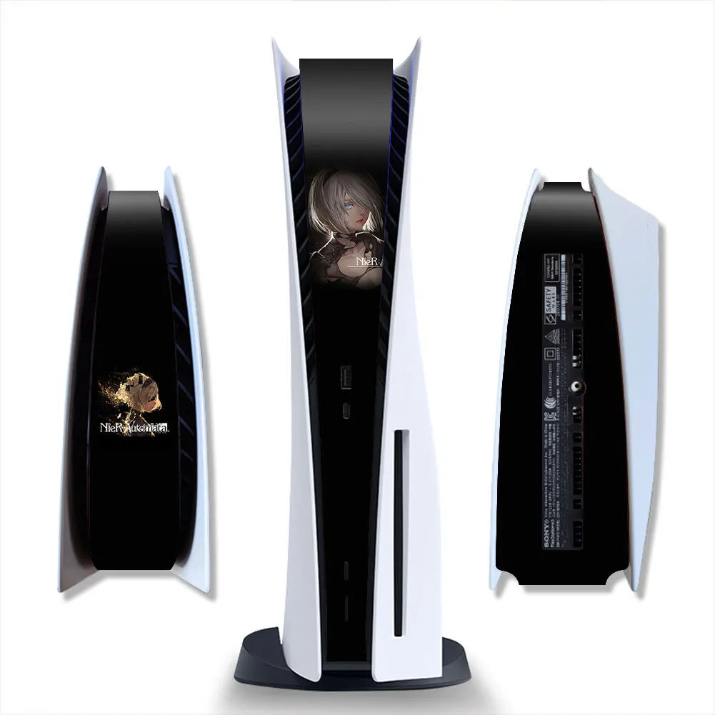 Disque noir trans - Coque de remplacement pour PS5, plaque frontale en