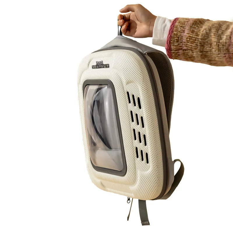 Cat Bag Pet Backpack Going Out Portable Pet Bag Going Out Cat Supplies Breathable Bus Compartment and Dog