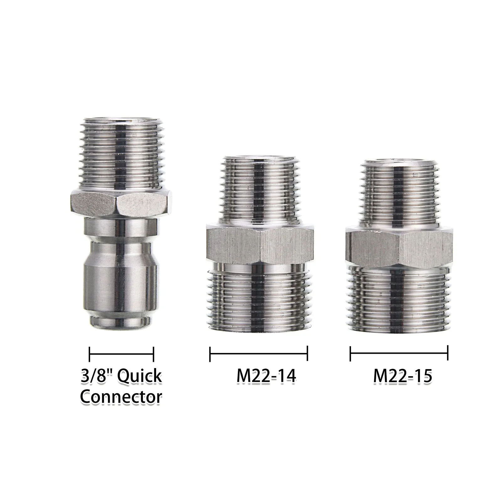 고압 세척기 건 5800 PSI 10.5 GPM 강력 고압 분사기 (M22-14 M22-15 3/8 커넥터 포함) 10.5 GPM 고압 세척기 건