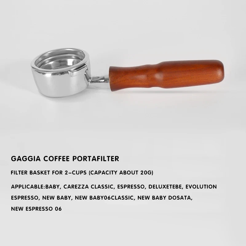 Premium Bottomless Portafilter with Solid Wood Handle
