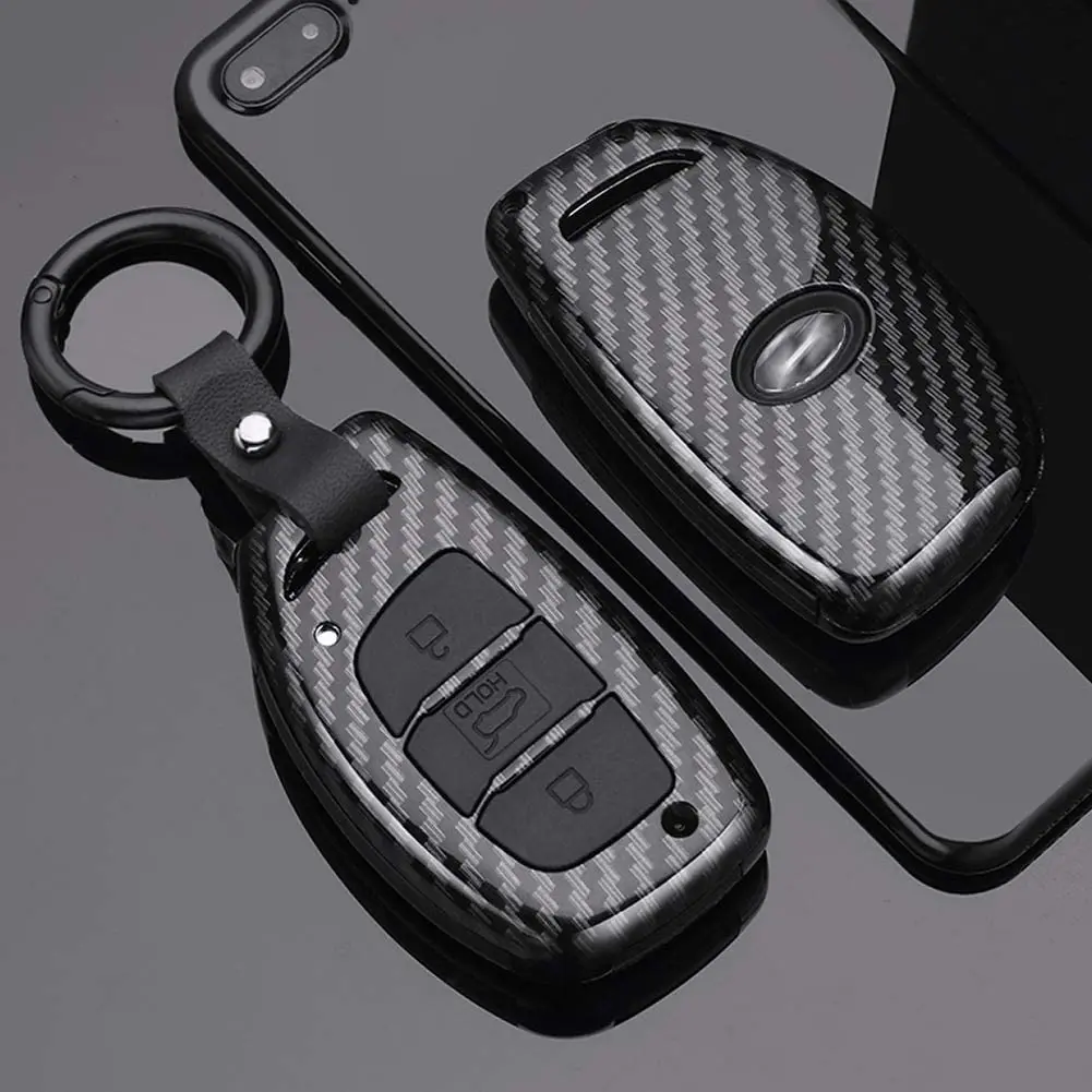 Car Key Case Cover Shell For Hyundai Tucson Sonata Fe Creta ix25 ix35 ix45  i10 i20 i30 i40 Verna Solaris Mistra Elantra Accent