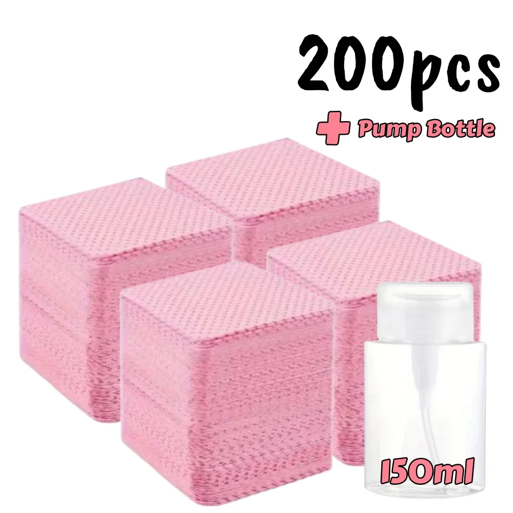 20-600pcs Lint-Free Nail Wipes Gel Cleansing Tissues Aluminum-Free Nail Polish thumbnail 7