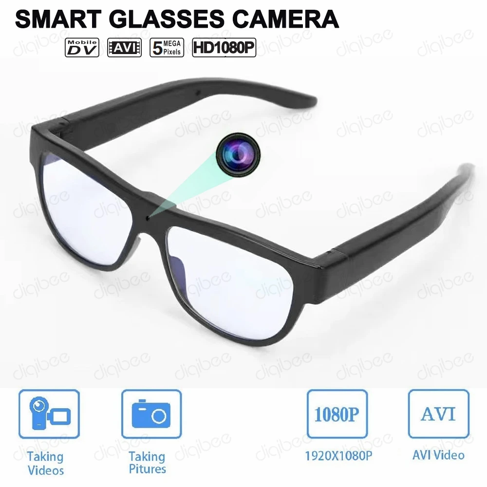 Outdoor Smart Glasses Mini Camera HD 1080P Eyewear Video Recorder Photo Taker Micro Camcorder espia camara gafas Car Driving DVR