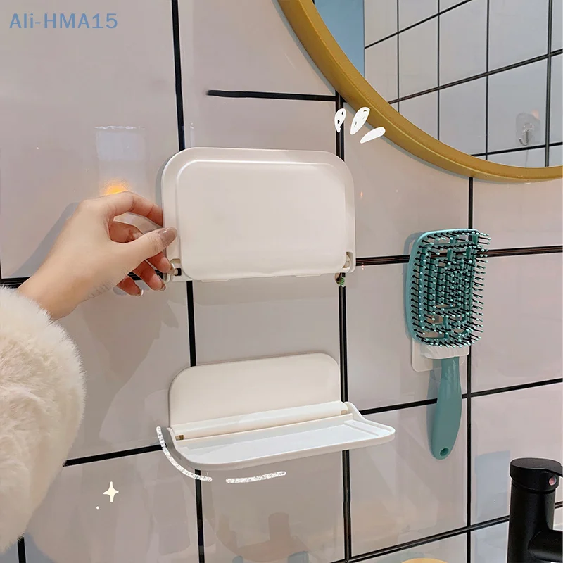 

Wall Mounted Folding Shelf Saving Space Foldable Storage Rack Punch-Free Phone Holder Wifi Router Storage Tray Home Organizer