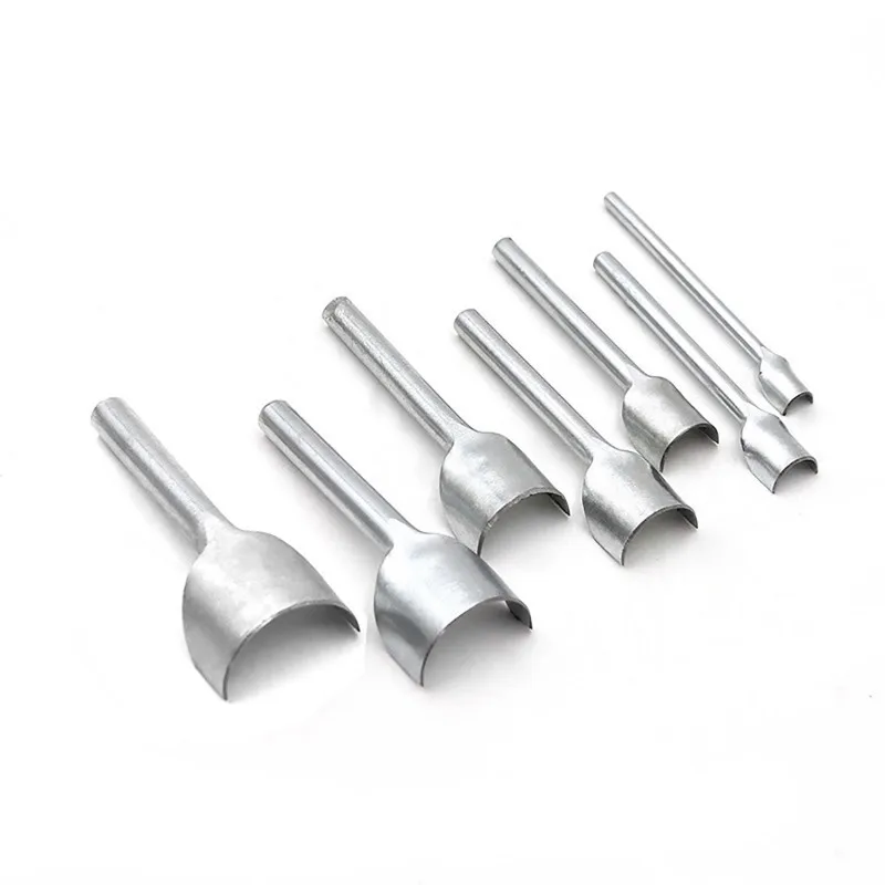 Leather Craft Tools Half Circular Cutter Punch Leather Hand Tool Arc Welding Punch Shaped 1Pcs 1/2 10mm-50mm for Strap DIY
