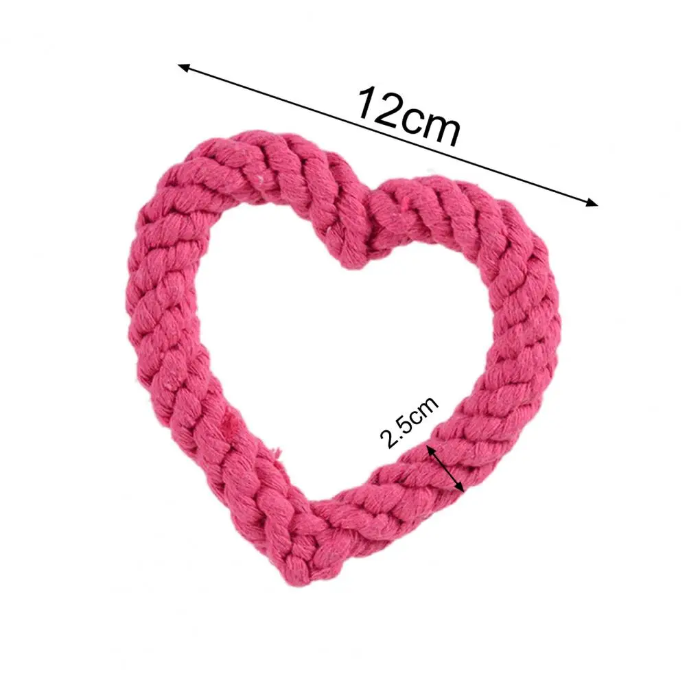 

Веревка для больших собак, пластырь для гигиены полости рта, легкая ВЕРЕВОЧНАЯ ИГРУШКА для собак на День святого Валентина