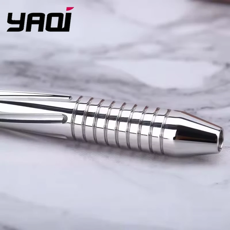 2026 YAQI BULLET 광택 처리된 스테인리스 스틸 및 황동 남성용 안전 면도기 손잡이 약 71g 전문 여행용 수염 관리 도구