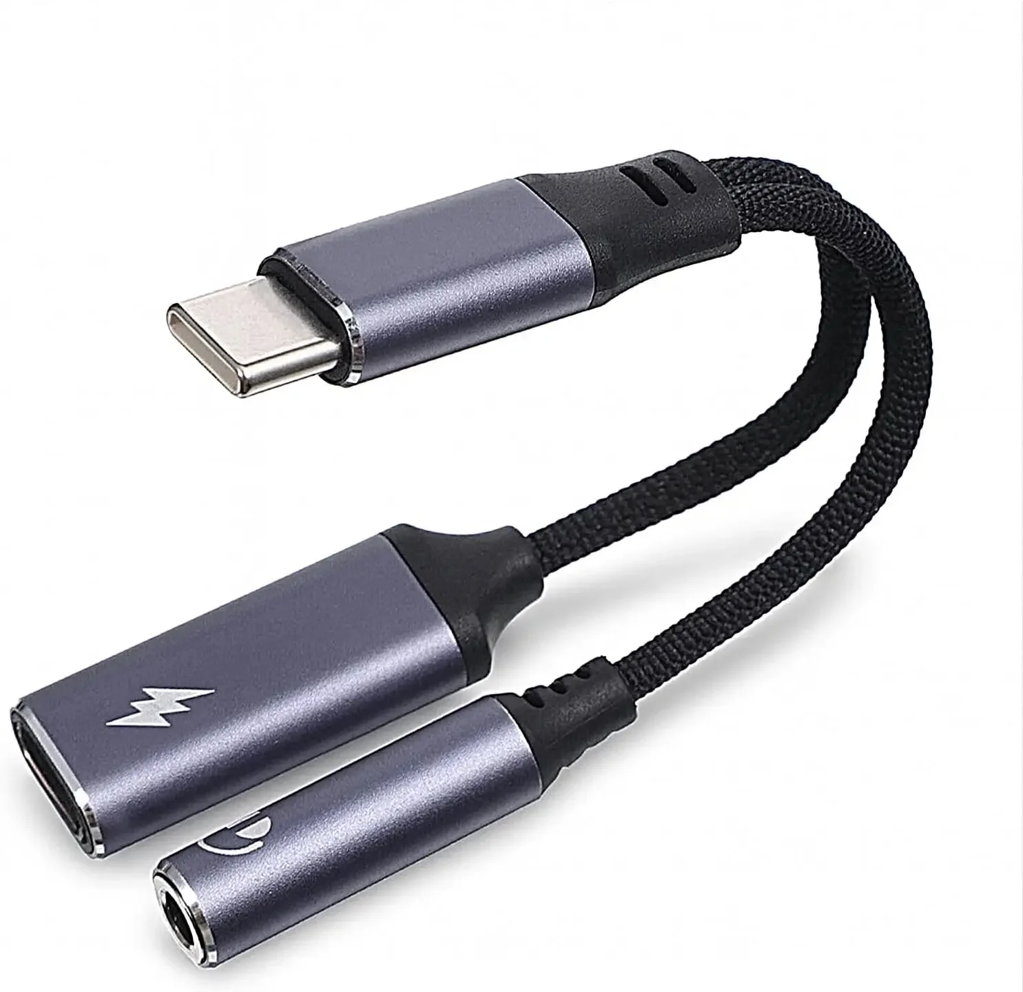 Dual Function USB-C to 3.5mm Audio Adapter