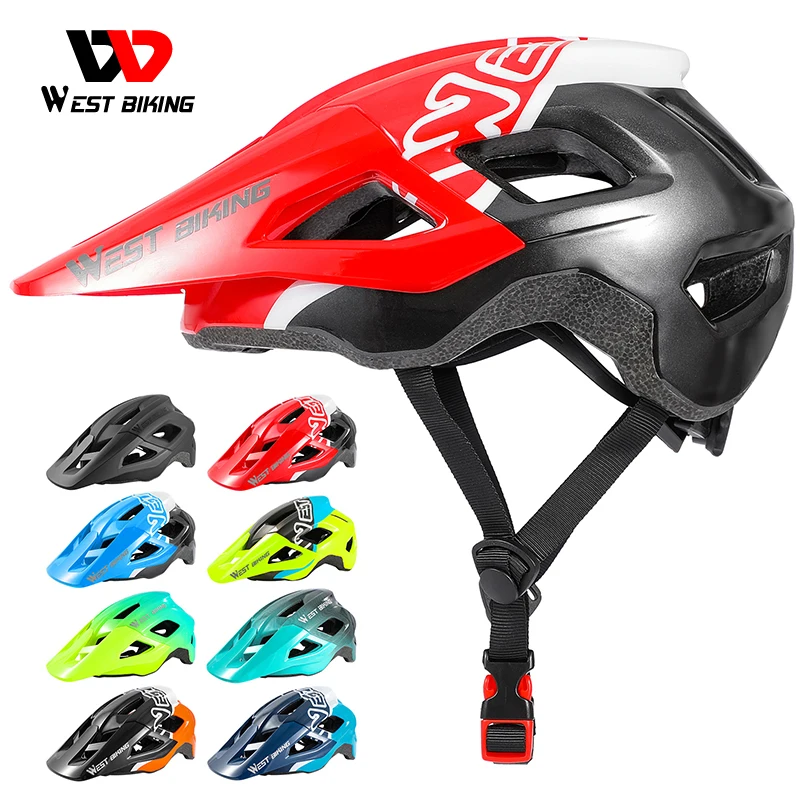 

WEST BIKING Bicycle Helmet Ultralight MTB Road Electric Bike Helmet Men Women Integrally-molded Adjustable Safety Cycling Cap