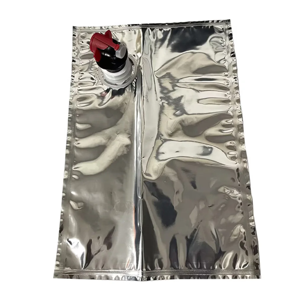 For Outdoor Events Reusable Wine Storage Pouch Wine Dispenser Bag 2L Beverage Pouch Airtight Spout Aluminum Foil Bag
