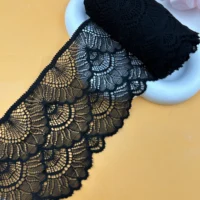 ⁦شريط دانتيل عريض 3.5 بوصة (15 ياردة) – أنيق للخياطة والديكور ✨🧵.⁩ - الصورة ⁦5⁩