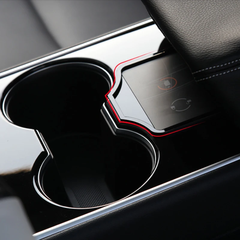 

Center Console Key Card Holder Limiter for Tesla Model 3 Prevent Key Card Sliding Key Sensing Area Behind Tesla The Cup Holder