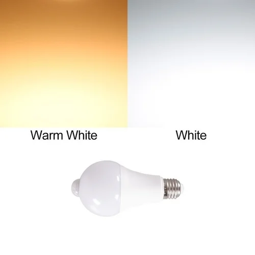 PwwQmm LED 220V E27 PIR 모션 센서 램프 12W 15W 18W 모션 센서가있는 전구 적외선 동작 감지기 야간 조명 3